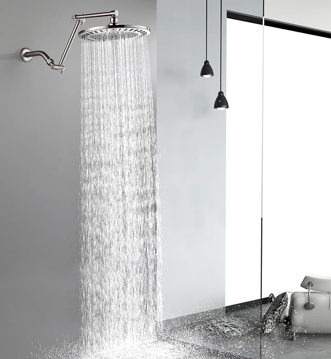 BRIGHT SHOWERS Brass Shower Arm Extender - Image 8