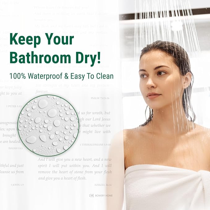 Eco-Friendly Recycled PEVA Shower Curtain Liner – Waterproof, Sustainable - Image 6