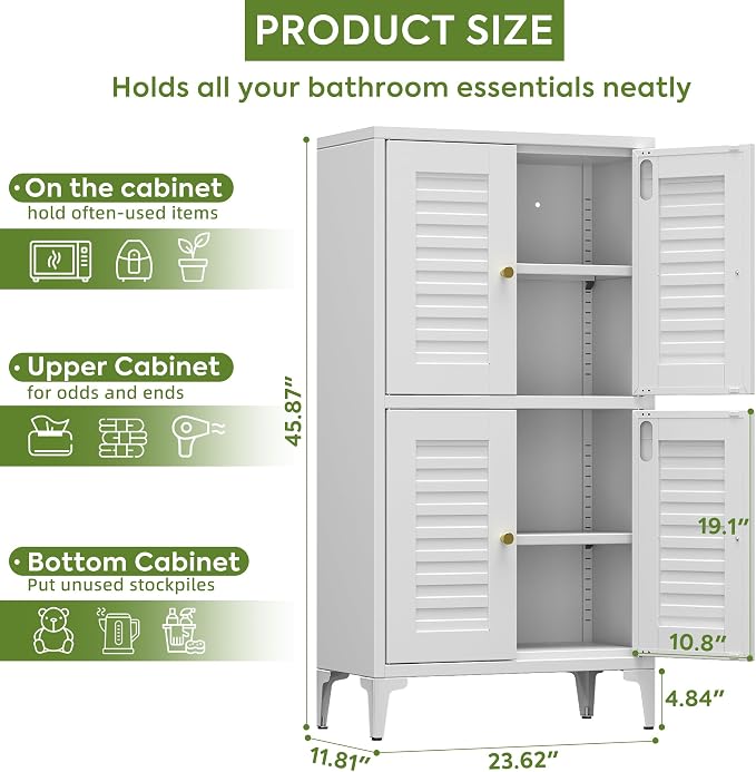 Bathroom Floor Storage Cabinet - Image 3