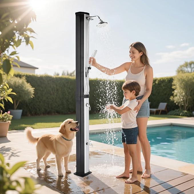 VINGLI Solar Heated Shower, 2-Section - Image 6