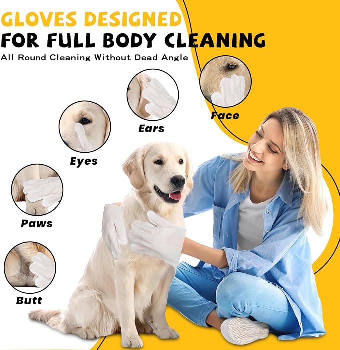 Pet Glove Wipes for Dogs Cats - Image 7