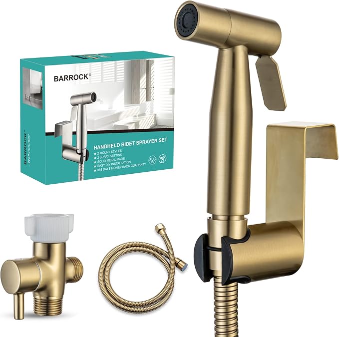 BARROCK Handheld Bidet Sprayer for Toilet, Stainless Steel Metal Made Baby by BARROCK