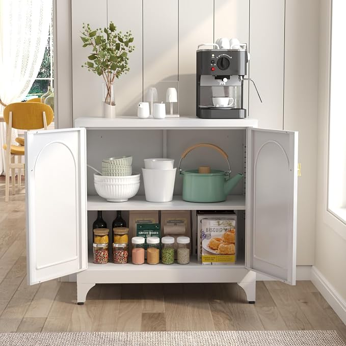 Metal Sideboard Buffet Cabinet - Image 6