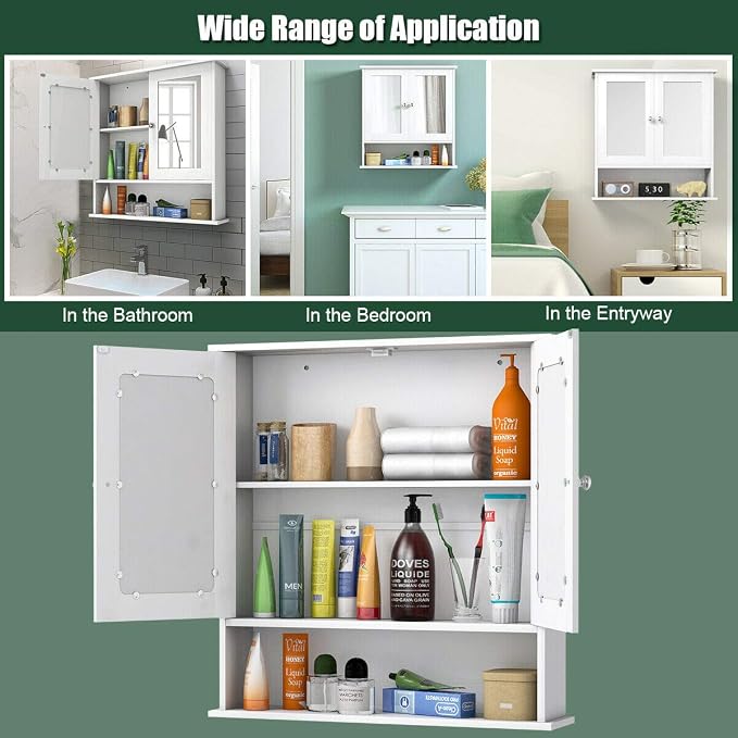 Tangkula Bathroom Medicine Cabinet - Image 7