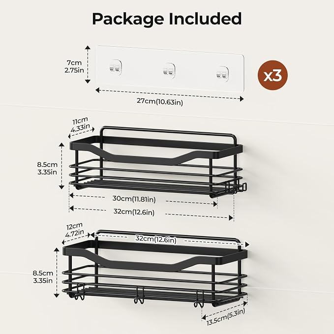 Orimade Adhesive Shower Caddy Shelf - Image 3