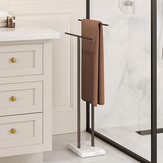 KES Bronze Standing Towel Rack - Image 6