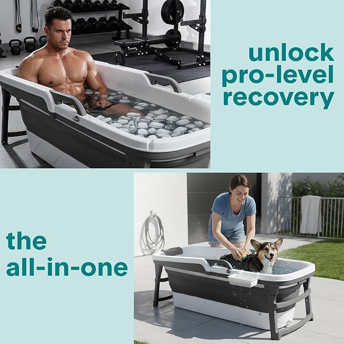Serenelife 59" Portable Bathtub - Image 2