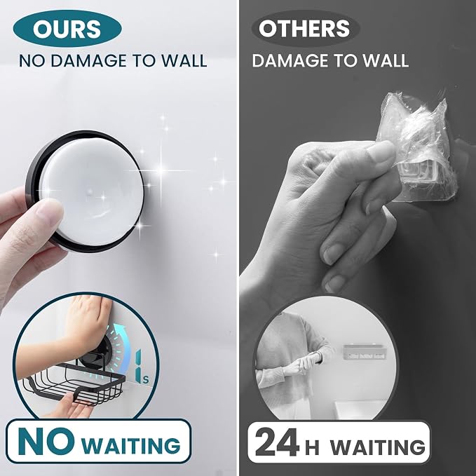 TAILI Soap Holder Dish Suction Cup, Bar Shampoo Rack - Image 9