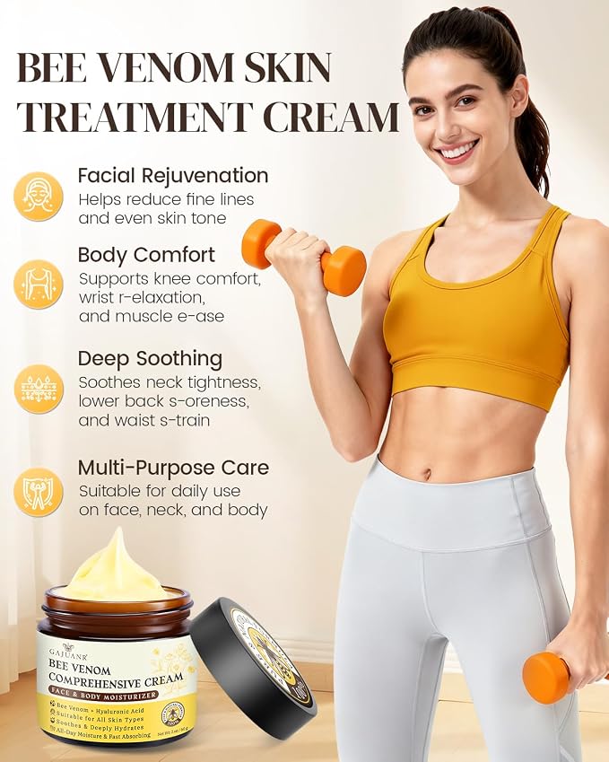 Bee Venom Comprehensive Cream, Bee Venom Skin Treatment Cream, All-in-One - Image 3