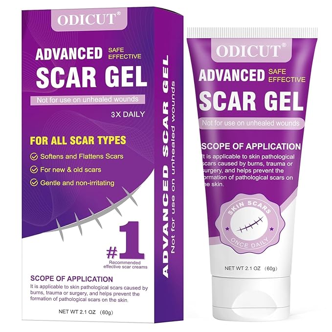Silicone Scar Gel, Intensive Scar Cream, 2.1oz Keloid Bump Removal by Unknown