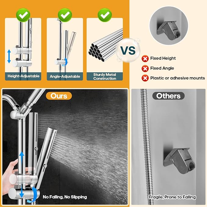 Filtered Shower Head with Handheld Combo High Pressure Shower Head with Filters - Image 7