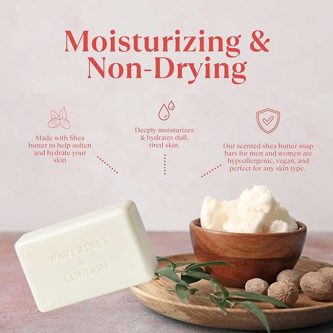 Wavertree & London Japanese Plum Scented Natural Soap, 7oz Moisturizing French - Image 3