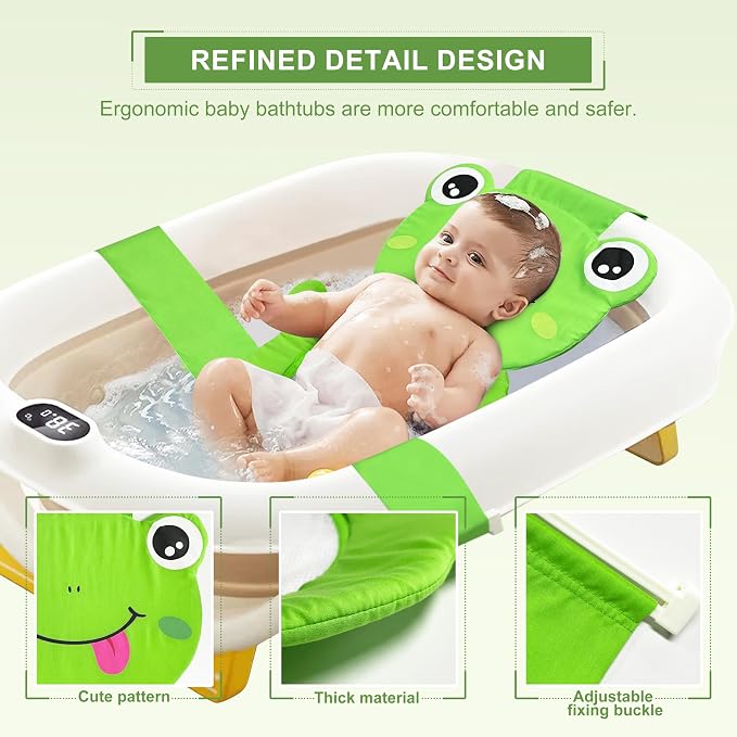 Baby Bath Seat Support Net, Quick Drying, Adjustable, Comfortable, Infant - Image 2