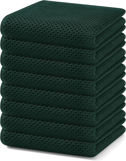 Homaxy 100% Cotton Waffle Weave Kitchen Dish Towels, Ultra Soft Absorbent Quick by Homaxy