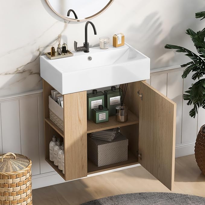 Merax Floating Bathroom Vanity - Image 5