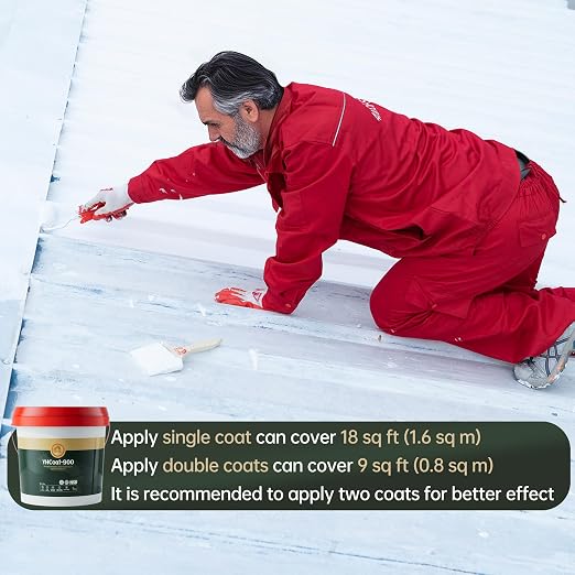 35 oz White Roof Sealant Waterproof, Elastomeric Roofing Coating Liquid - Image 8