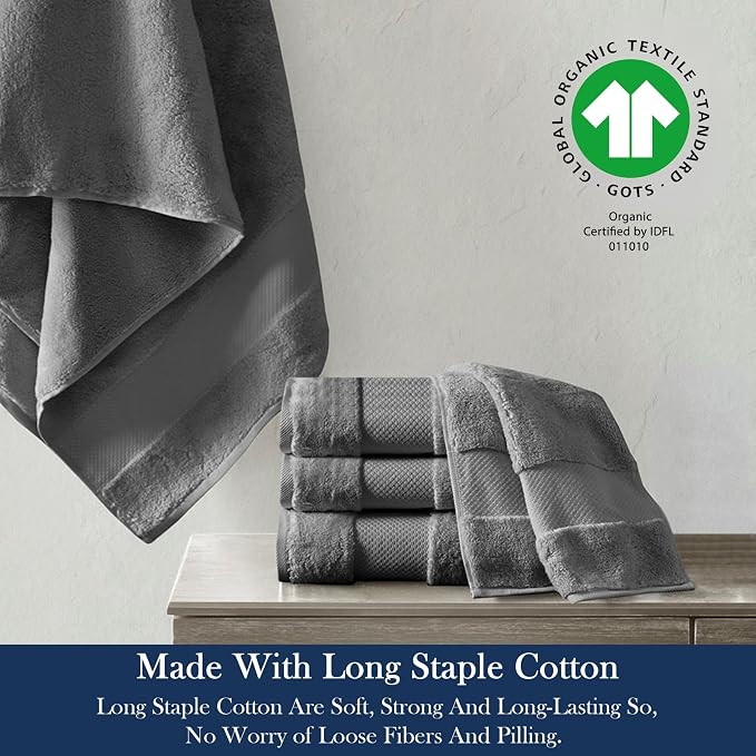 Delara Organic Cotton Luxuriously Plush Bath Sheet Pack of 4 | GOTS & OEKO-TEX - Image 3