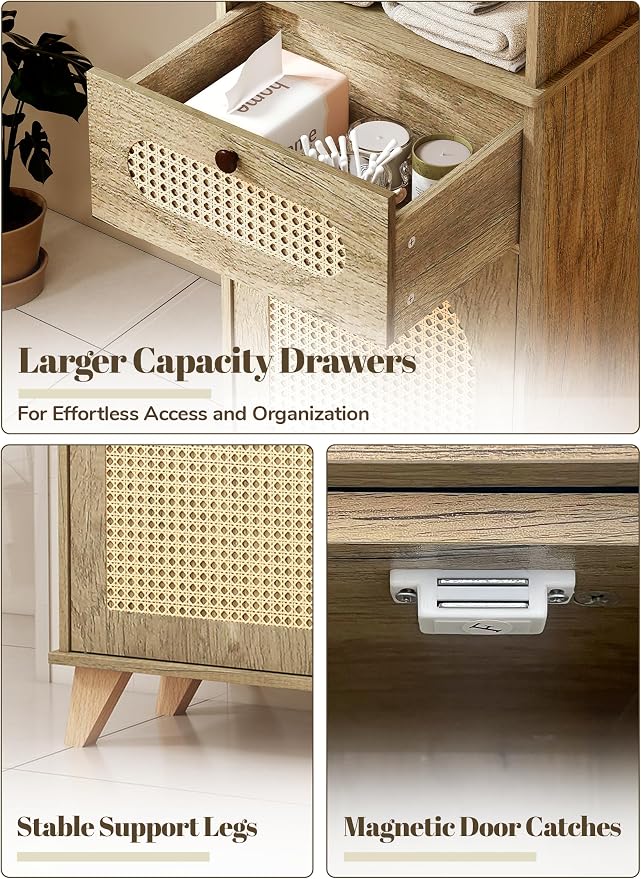 67'' Tall Bathroom Storage Cabinet - Image 4