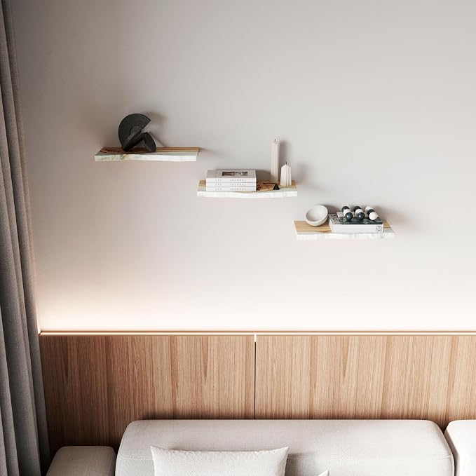 RWA Live Edge Floating Shelf – Unique Wood Floating Shelf - Image 3
