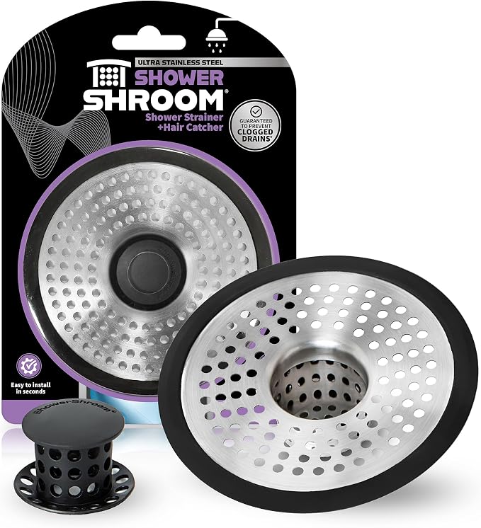 ShowerShroom SHSULT755 Ultra Revolutionary Shower Hair Catcher Drain Protector by TubShroom