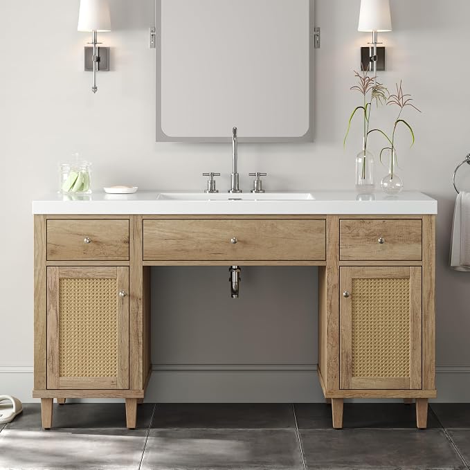 60 Inch ADA Compliant Bathroom Vanity by Virubi