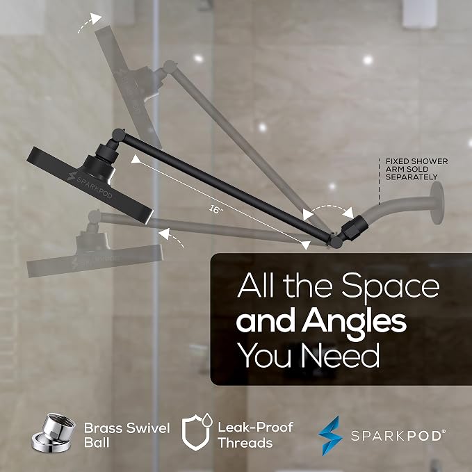 SparkPod Square Rain Shower Head - Image 5