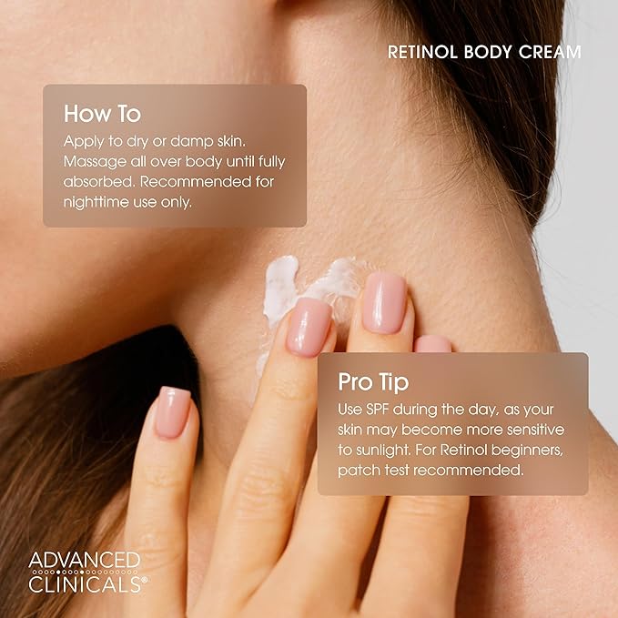 Advanced Clinicals Retinol Body Lotion & Face Moisturizer | Anti Aging Skin - Image 6