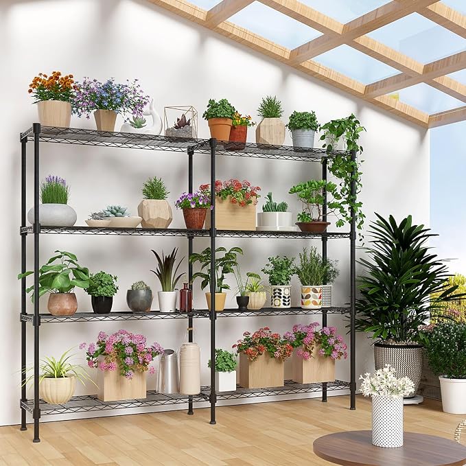 VINGLI 58" W Storage Shelves 1220LBS Heavy Duty Metal Shelving, Upgraded 4 Tier - Image 6