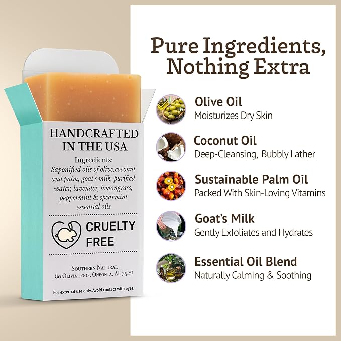 Southern Natural Goat Milk Soap Bar - Image 3