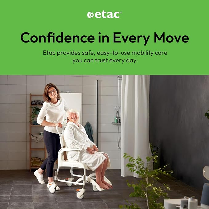 Etac Clean Rolling Shower Chair - Image 7