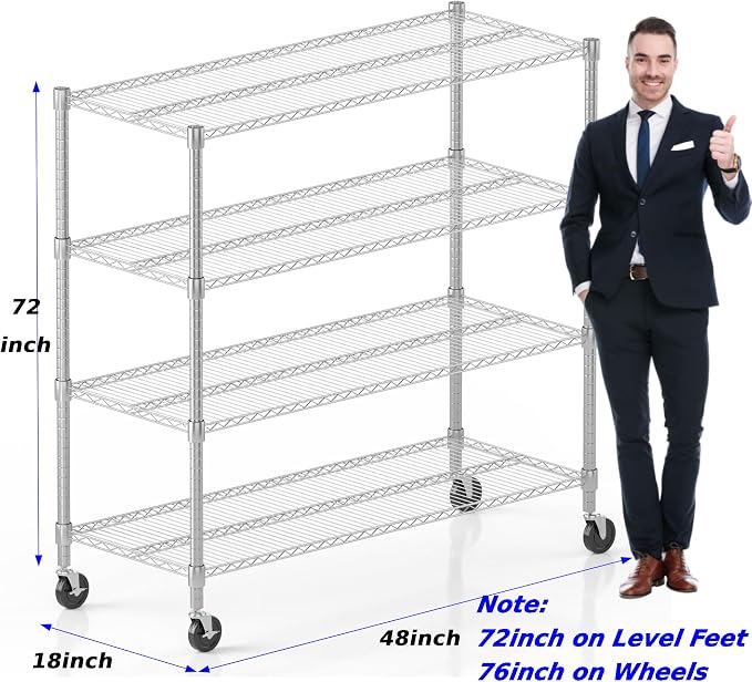 Homdox Heavy Duty Metal Shelves - Image 3