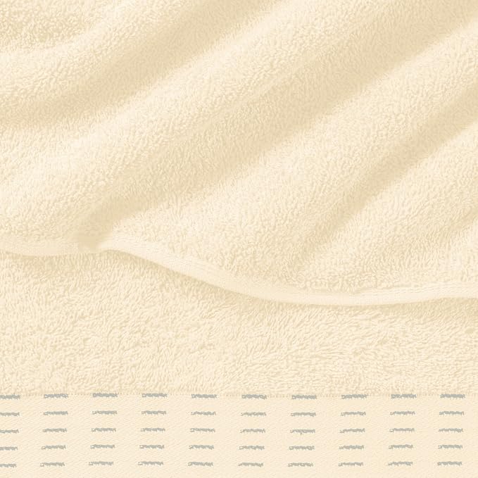 Cotton 2 Pack Oversized Bath Towel Set 28x55 inches, Large Bath Towels - Image 2