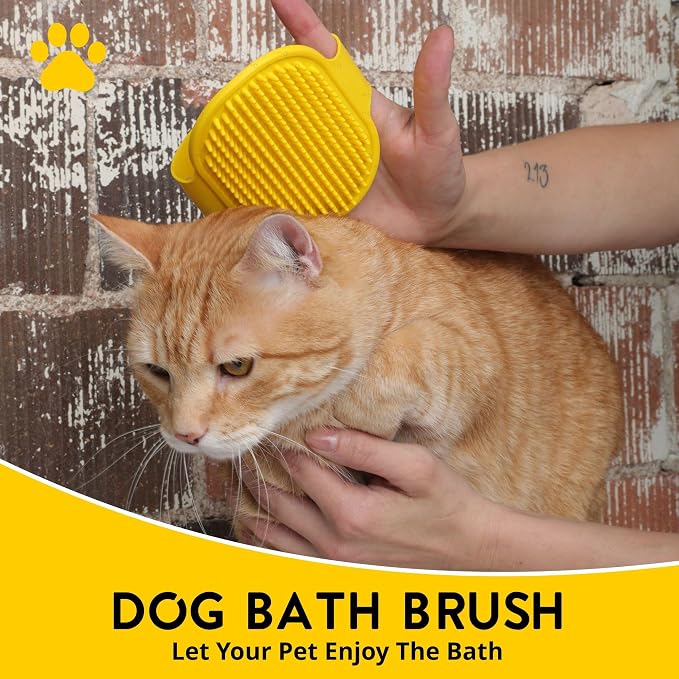 Silicone Dog Bath Brush – Soft Pet Scrubber - Image 5