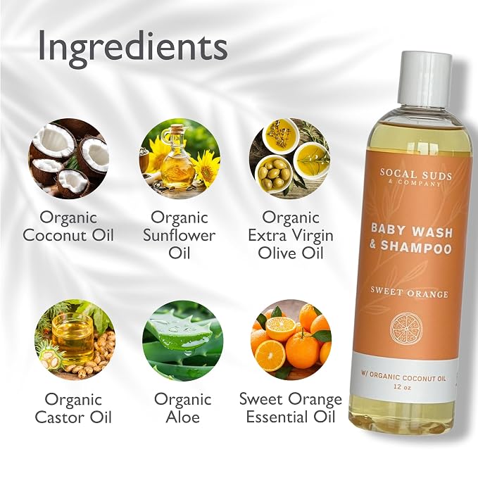 SoCal Suds & Company Organic Baby Shampoo and Body Wash - Image 3