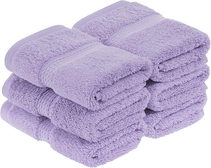 BLUENILEMILLS BNM Egyptian Cotton 6-Piece Towel Set, Includes 6 Face Towels - Image 2