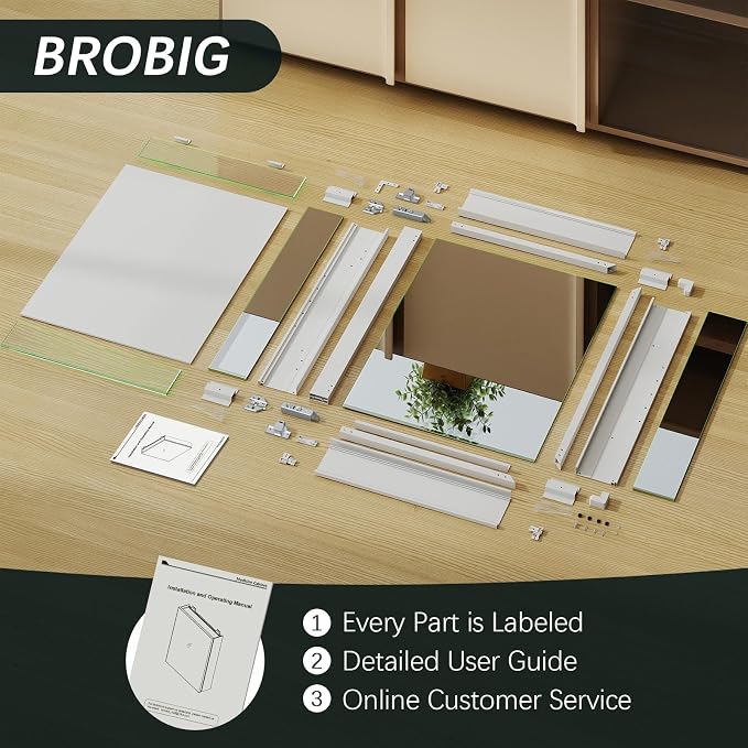 BROBIGBathroom Medicine Cabinet - Image 6
