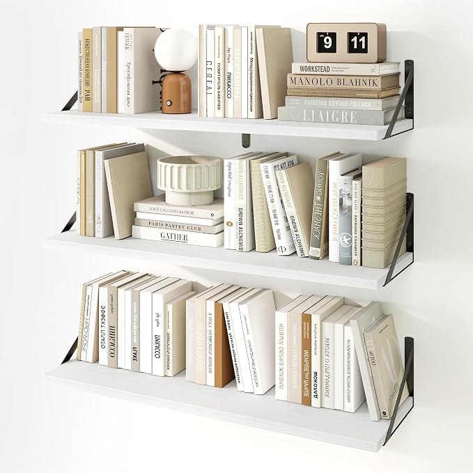Fun Memories Floating Shelves, 32 x 8 Inches, Decorative Storage by FunMemories