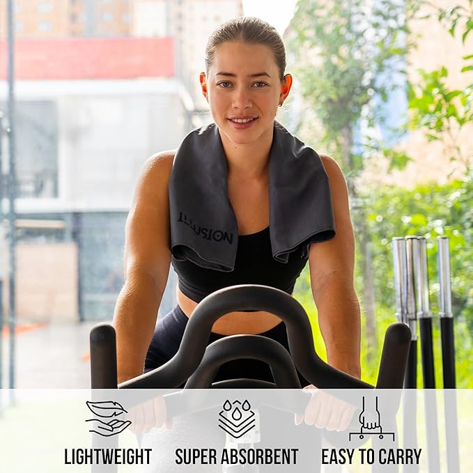 illusion Small Microfiber Gym Towels - Image 2