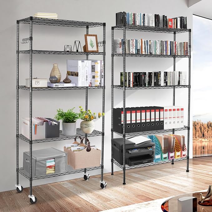 Storage Shelves 75"H Wire Shelving Unit - Image 9