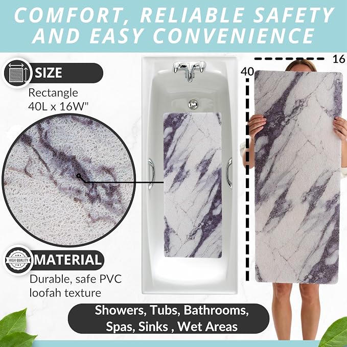 Non Slip Bathtub Mat Shower Mat - Image 4
