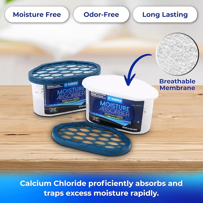 Moisture Absorber Activated Charcoal 6.5 oz/185g | Removes Moisture, Humidity & - Image 4