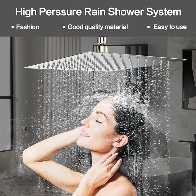 Rain Shower System 12 Inches Shower Head - Image 2