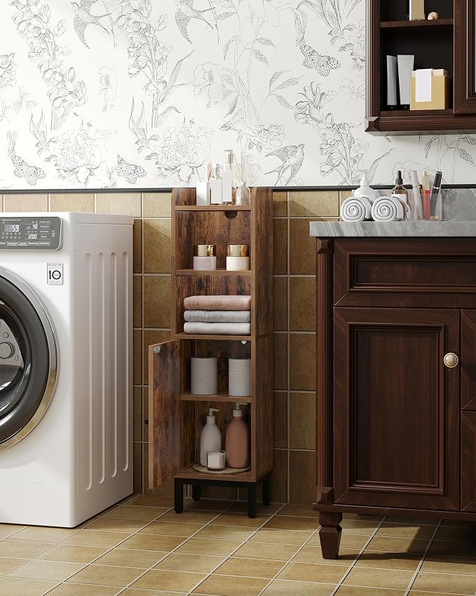 Bathroom Storage Cabinet, Small Corner Floor Cabinet - Image 4
