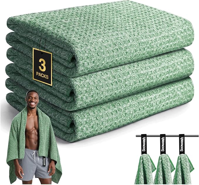 Camping Towels Quick Dry Sweat Towels by SOOWASH