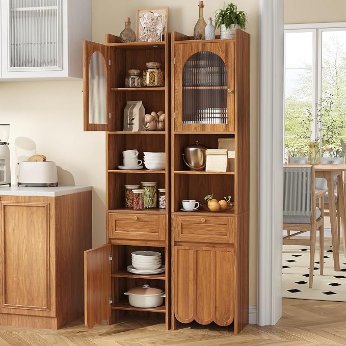 Maupvit 68” Tall Bathroom Storage Cabinet, Narrow Freestanding Cabinet - Image 3