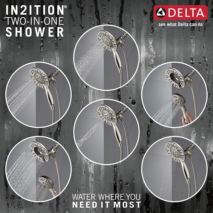 Delta Arvo 14 Series Brushed Nickel Shower Faucet Set - Image 5