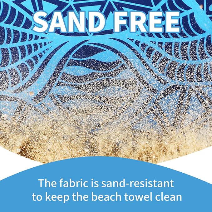 4 Pack Lightweight Thin Beach Towel Oversized 71"x32" Big Extra Large - Image 5