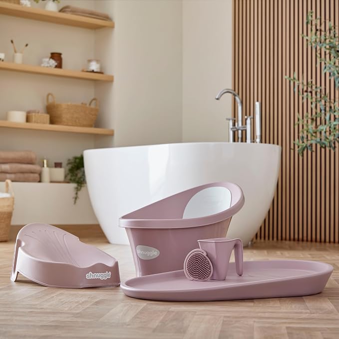 Shnuggle Newborn Baby Bath | Built in Support Bump and Soft Backrest | Suitable - Image 10