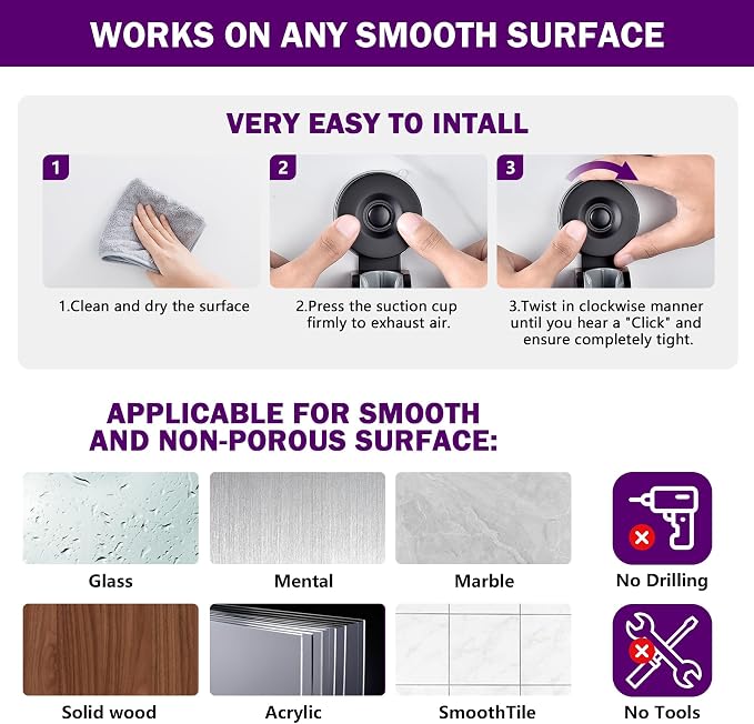 JOMOLA Adjustable Shower Head Holder - Image 4
