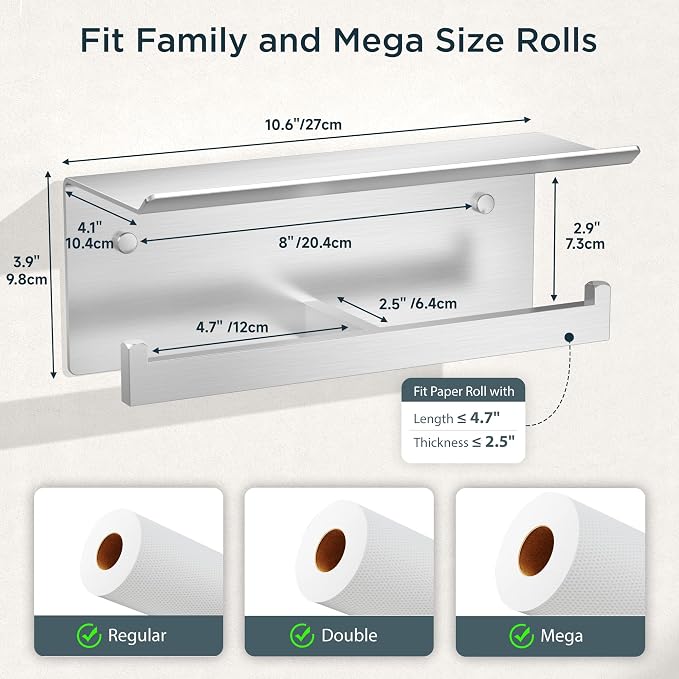 FORIOUS Toilet Paper Holder - Image 5